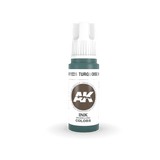 AK Interactive AK11220 3G Turquoise Ink Acrylic Paint 17ml - A-Z Toy Hobby