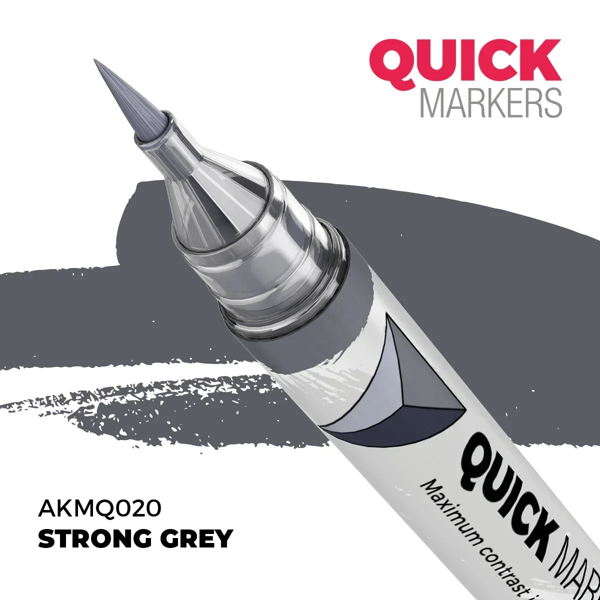 AK Interactive AKMQ020 Quick Markers Strong Gray