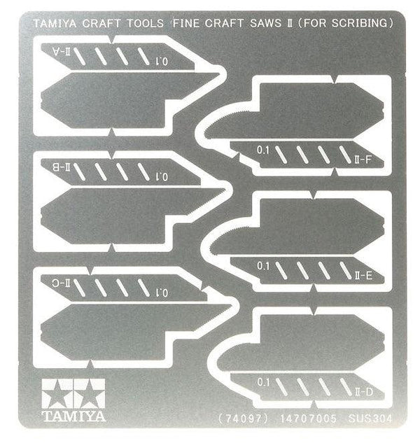 Tamiya 74097 Fine Craft Saws II For Line Carving TAM74097