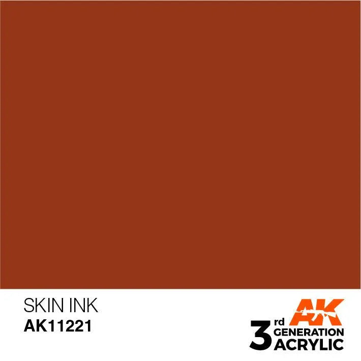 AK Interactive AK11221 3G Skin Ink Acrylic Paint 17ml - A-Z Toy Hobby