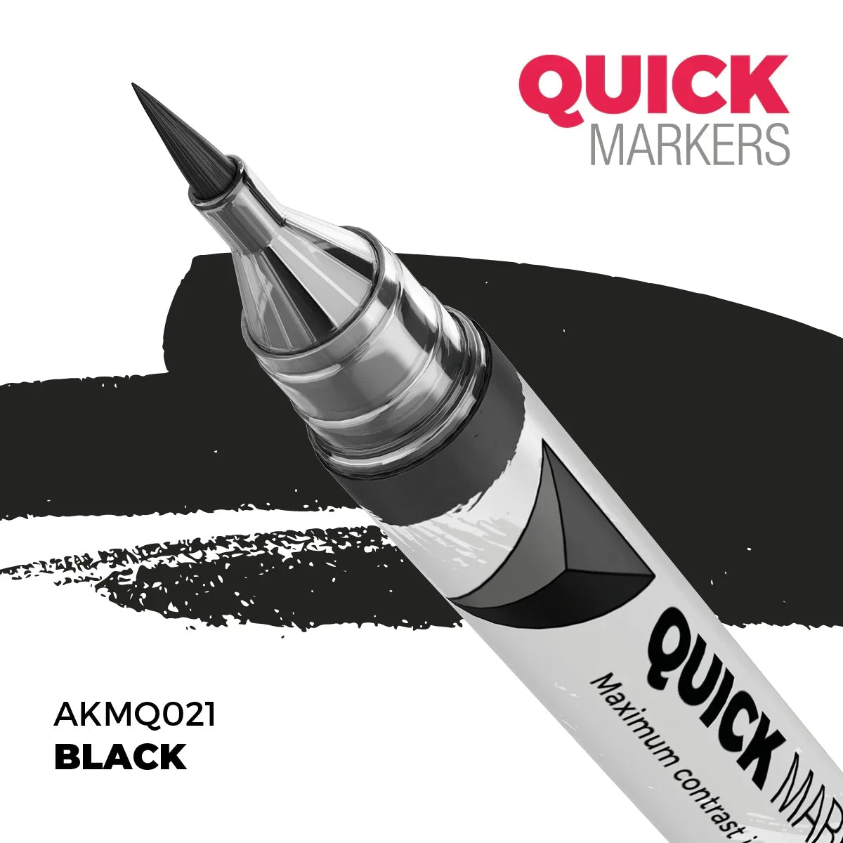 AK Interactive AKMQ021 Quick Markers Black