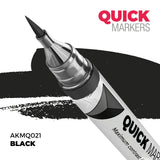 AK Interactive AKMQ021 Quick Markers Black