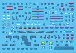 Delpi Water Decal For RG RX-78GP01 Zephyranthes - A-Z Toy Hobby