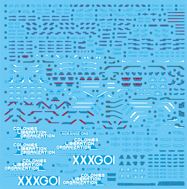 Delpi Water Decal For Both MG Wing Ver. Ka and EW