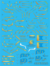 Delpi Gold Holo Additional Line Water Decal For PG Banshee - A-Z Toy Hobby