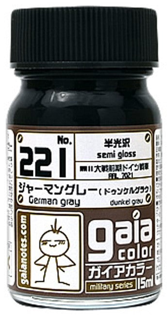 Gaia Notes Military Color 221 German Gray (Dunkel Grau) Lacquer Paint 15ml