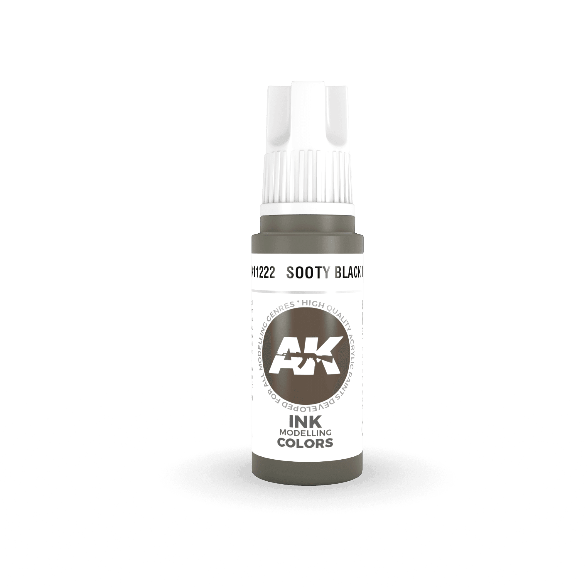 AK Interactive AK11222 3G Sooty Black Ink Acrylic Paint 17ml - A-Z Toy Hobby