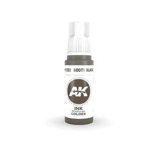AK Interactive AK11222 3G Sooty Black Ink Acrylic Paint 17ml - A-Z Toy Hobby