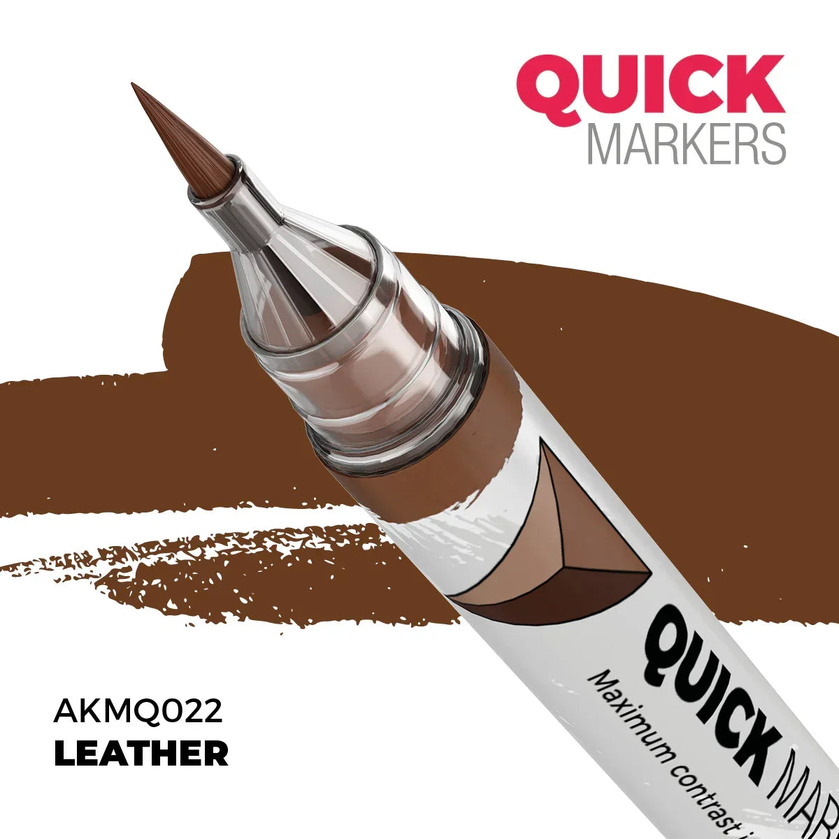 AK Interactive AKMQ022 Quick Markers Leather