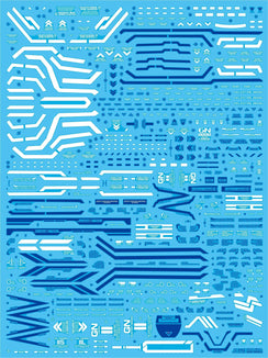 Delpi Water Decal For PG Seven Sword/G - A-Z Toy Hobby