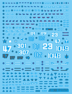 Delpi Water Decal For HG GM Shoulder Cannon - A-Z Toy Hobby
