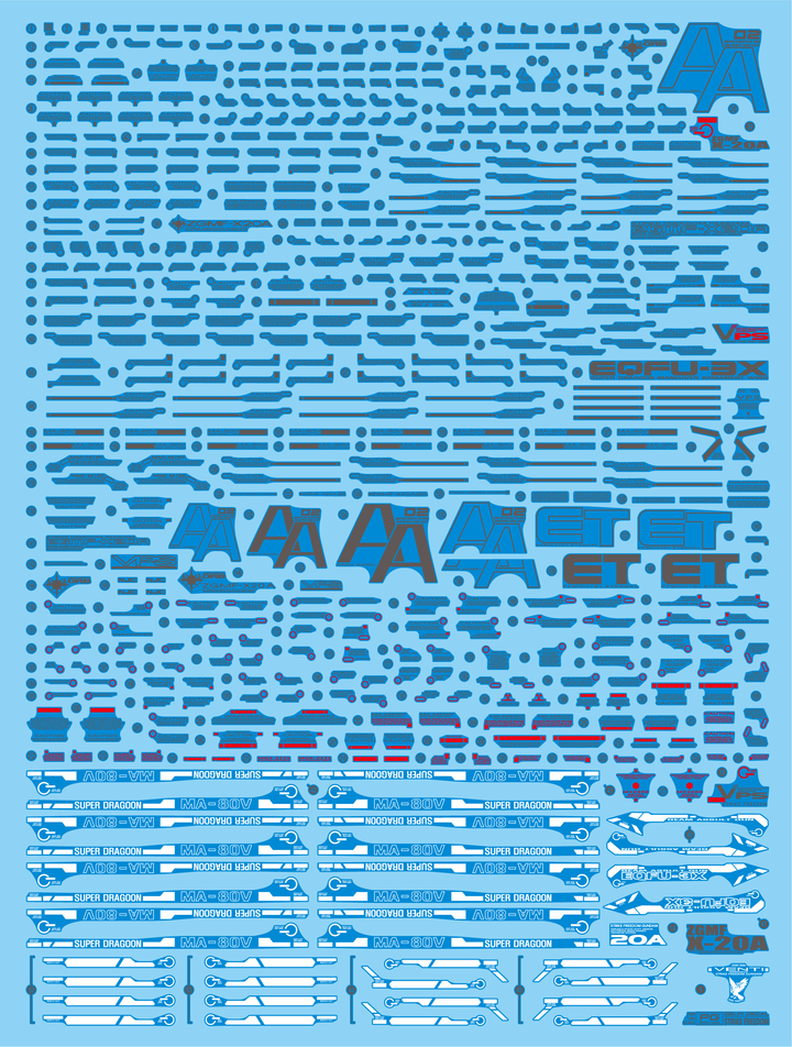 Delpi Water Decal For PG Strike Freedom - A-Z Toy Hobby