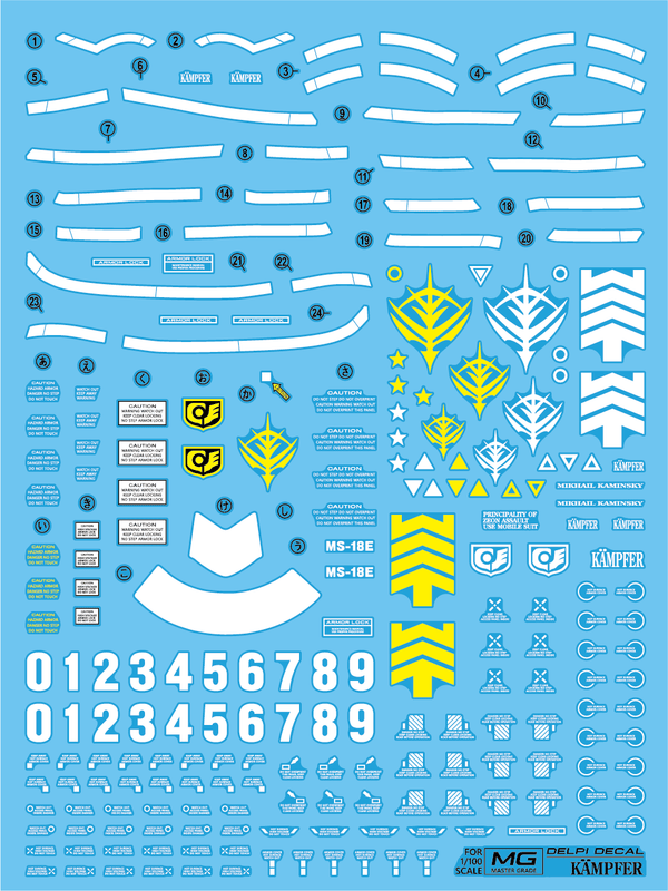 Delpi Water Decal For MG Kampfer - A-Z Toy Hobby