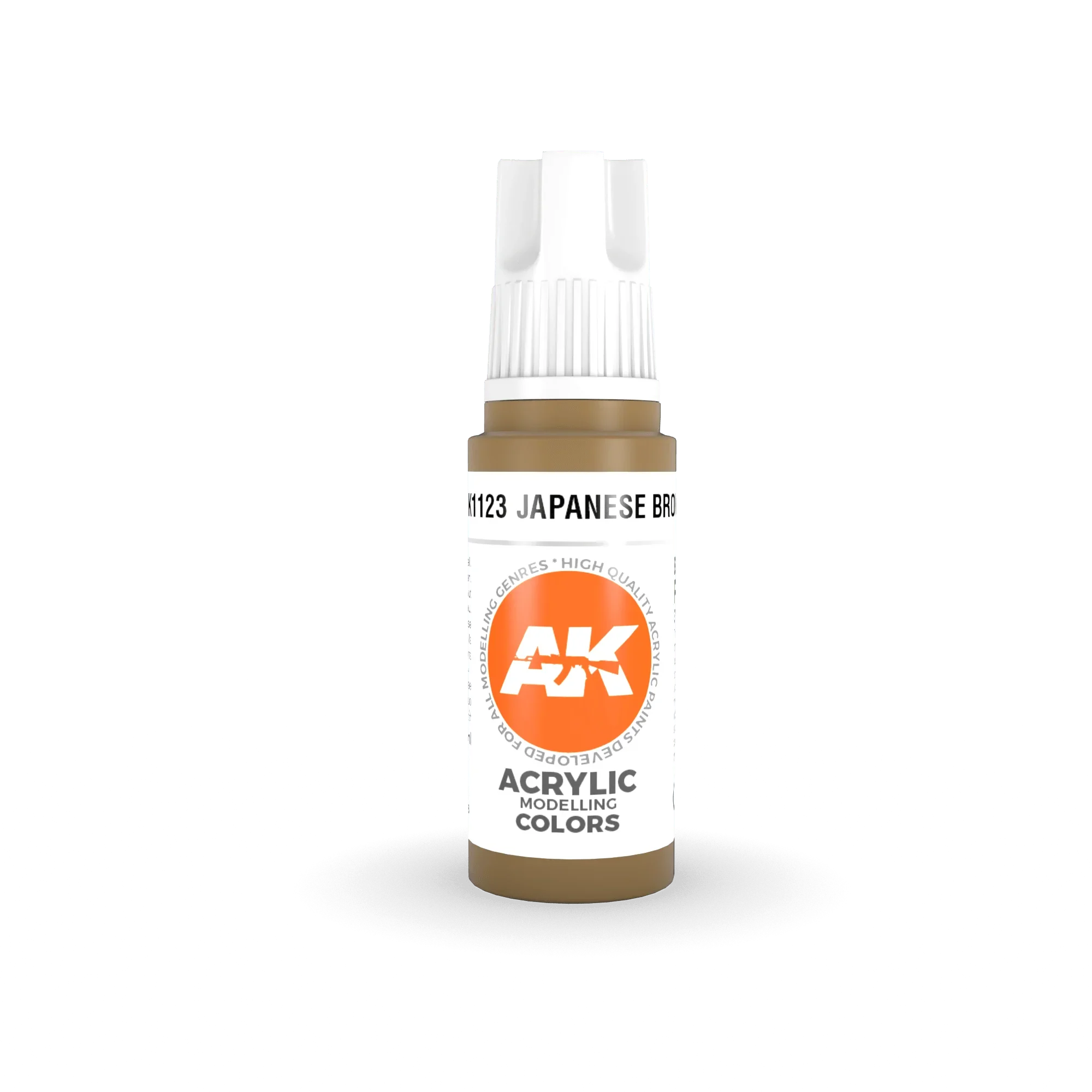 AK Interactive AK11123 3G Japanese Brown Acrylic Paint 17ml - A-Z Toy Hobby