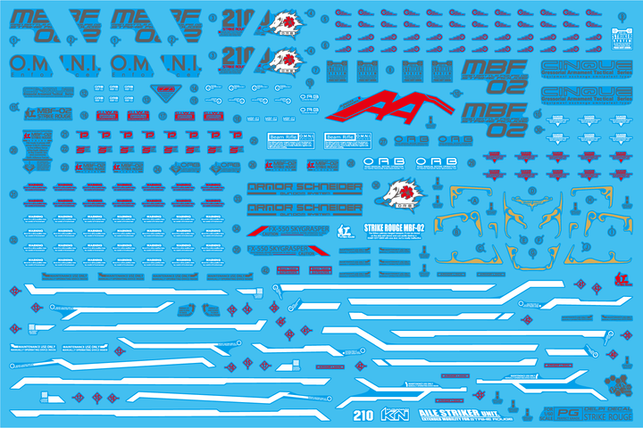 Delpi Water Decal For PG Strike Rouge - A-Z Toy Hobby