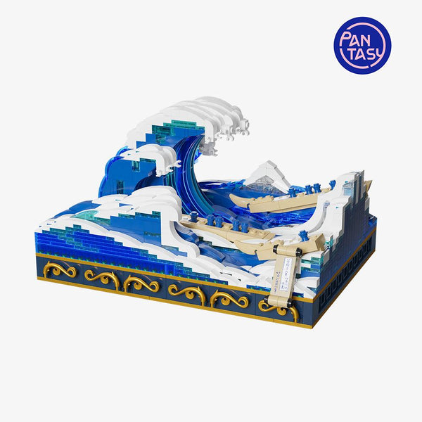 Pantasy UKIYO-E Kanagawa Surfing Brick Kit