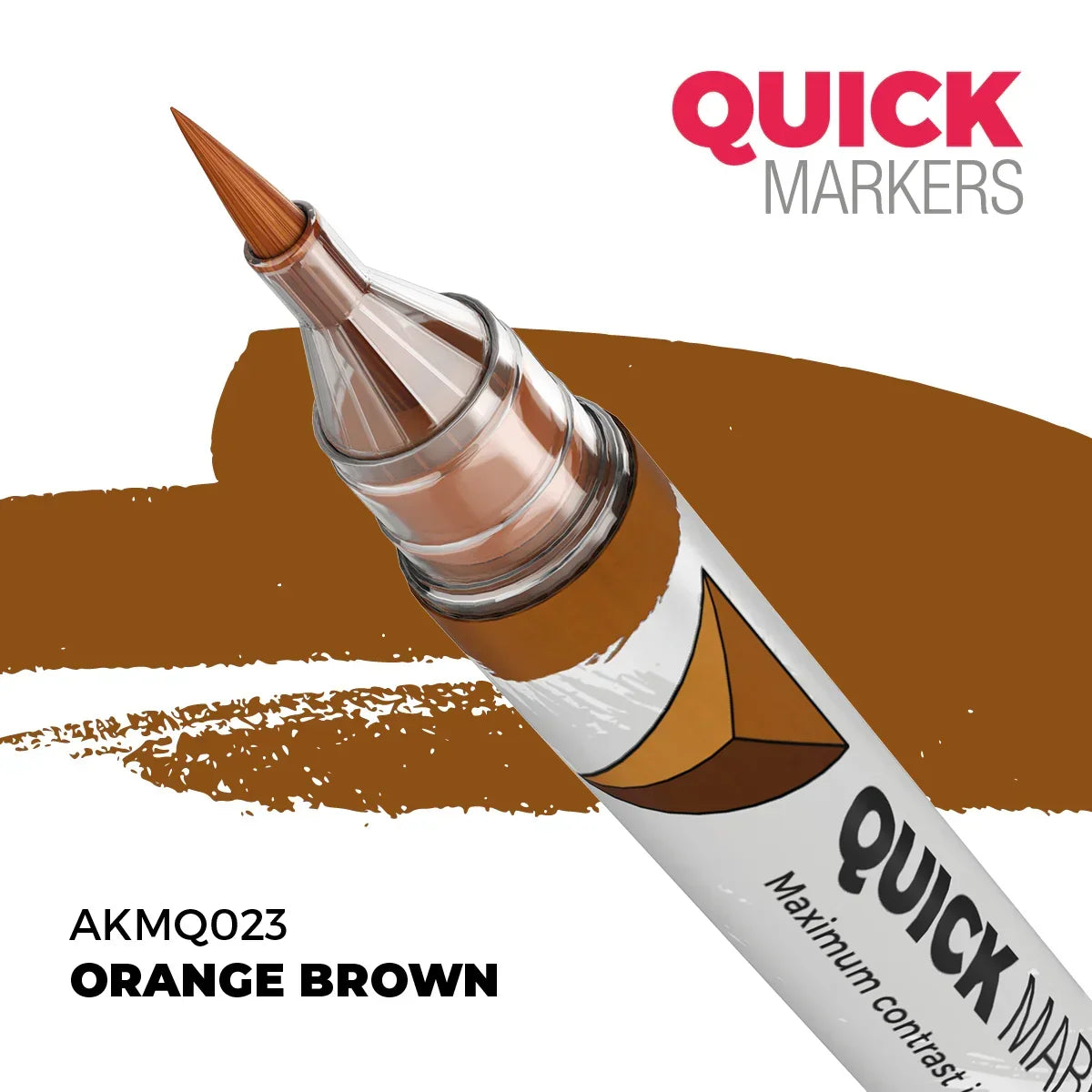 AK Interactive AKMQ023 Quick Markers Orange Brown
