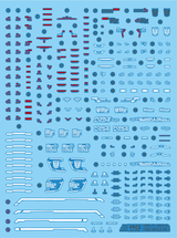 Delpi Water Decal For RG Force Impulse Spec II - A-Z Toy Hobby