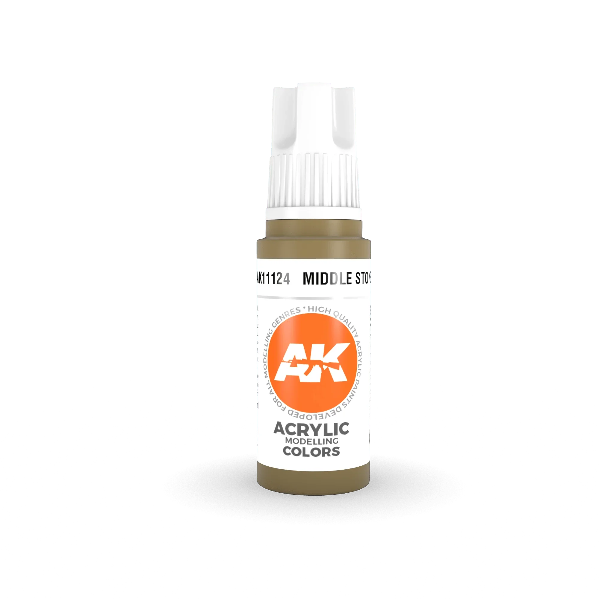 AK Interactive AK11124 3G Middle Stone Acrylic Paint 17ml - A-Z Toy Hobby