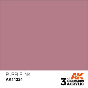 AK Interactive AK11224 3G Purple Ink Acrylic Paint 17ml - A-Z Toy Hobby