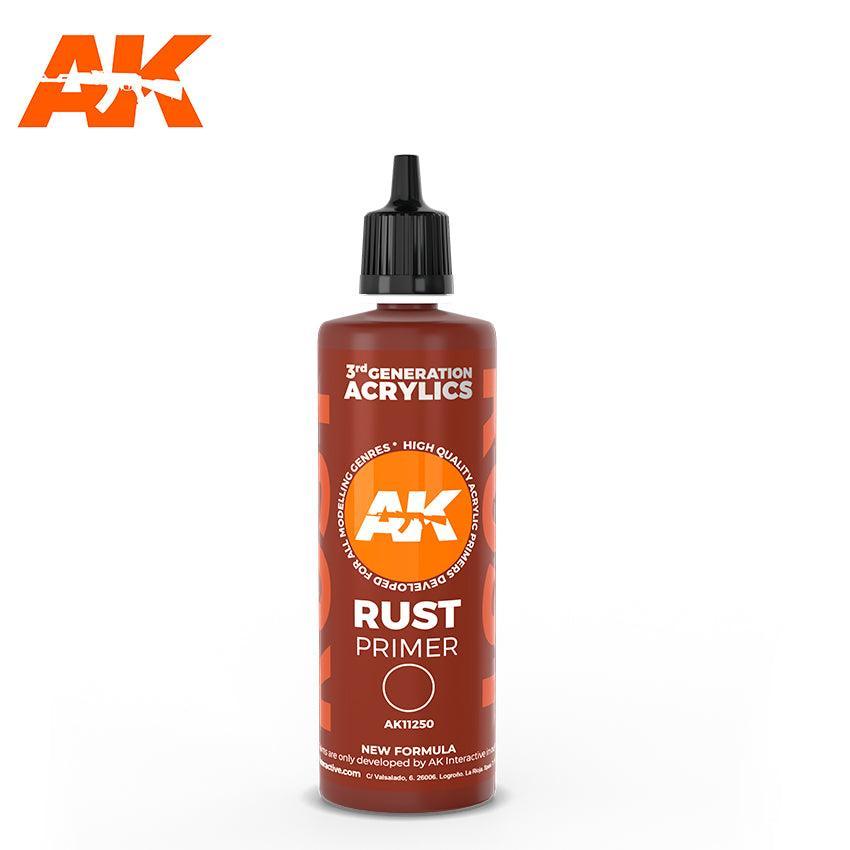 AK Interactive AK11250 3G Rust Primer Paint 100ml - A-Z Toy Hobby