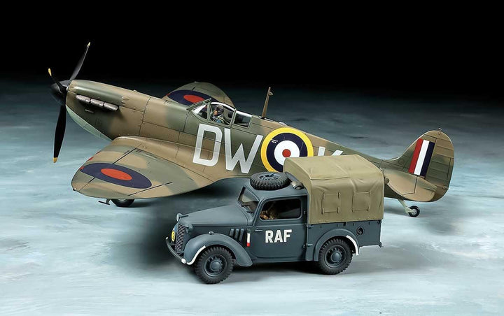 Tamiya 25211 Supermarine Spitfire Mk.I and Light Utility Car 1/48 Model Kit - A-Z Toy Hobby