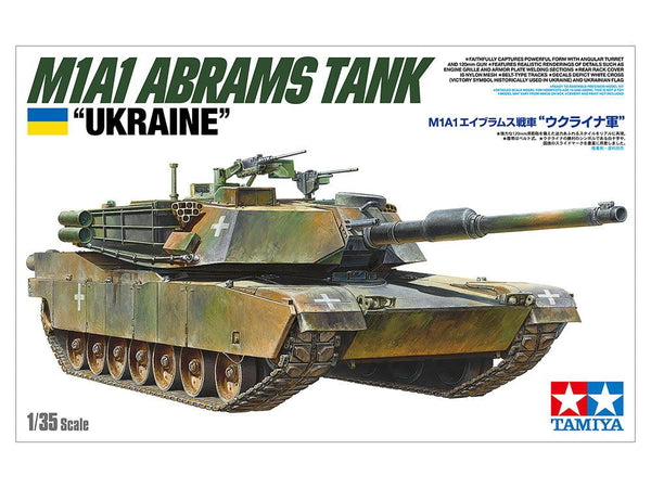 Tamiya 25216 M1A1 Abrams Tank "Ukraine" 1/35 Model Kit - A-Z Toy Hobby