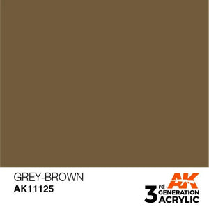 AK Interactive AK11125 3G Gray Brown Acrylic Paint 17ml - A-Z Toy Hobby