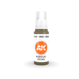 AK Interactive AK11126 3G Green Brown Acrylic Paint 17ml - A-Z Toy Hobby
