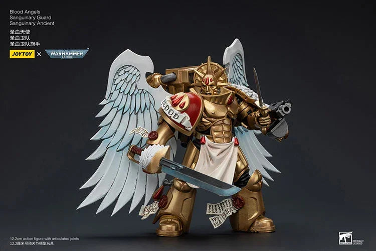 Joy Toy Warhammer Blood Angels Sanguinary Guard 1/18 Action Figure - A-Z Toy Hobby