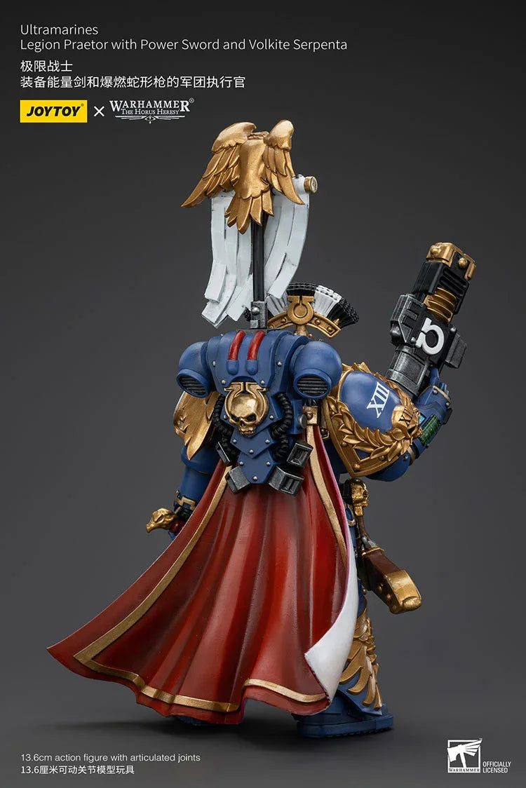 Joy Toy Warhammer Ultramarines Legion Praetor with Power Sword and Volkite Serpenta 1/18 Action Figure - A-Z Toy Hobby