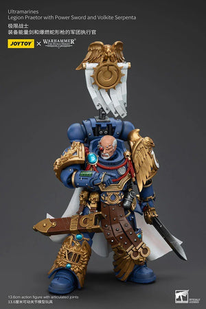 Joy Toy Warhammer Ultramarines Legion Praetor with Power Sword and Volkite Serpenta 1/18 Action Figure - A-Z Toy Hobby
