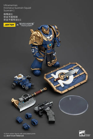 Joy Toy Warhammer Ultramarines Invictarus Suzerain Squad Suzerain 1 1/18 Action Figure - A-Z Toy Hobby