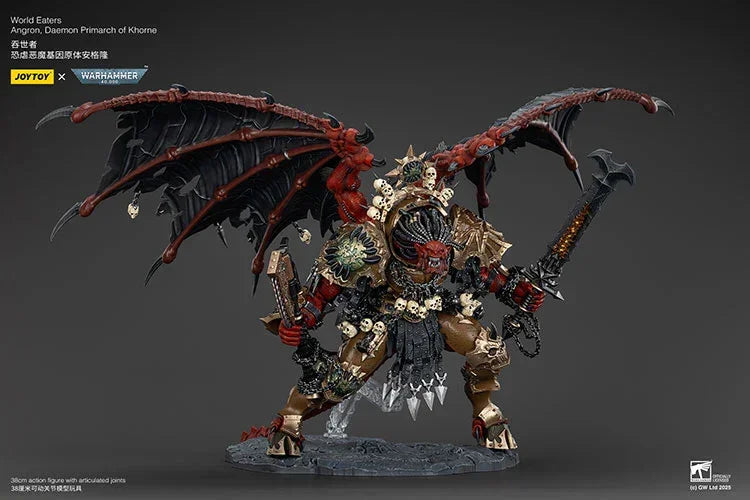Joy Toy Warhammer World Eaters Angron Daemon Primarch of Khorne 1/18 Action Figure - A-Z Toy Hobby