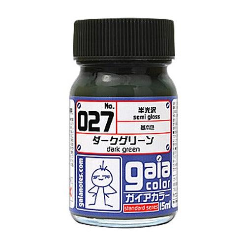 Gaia Notes Military Color 027 Dark Green Lacquer Paint 15ml - A-Z Toy Hobby
