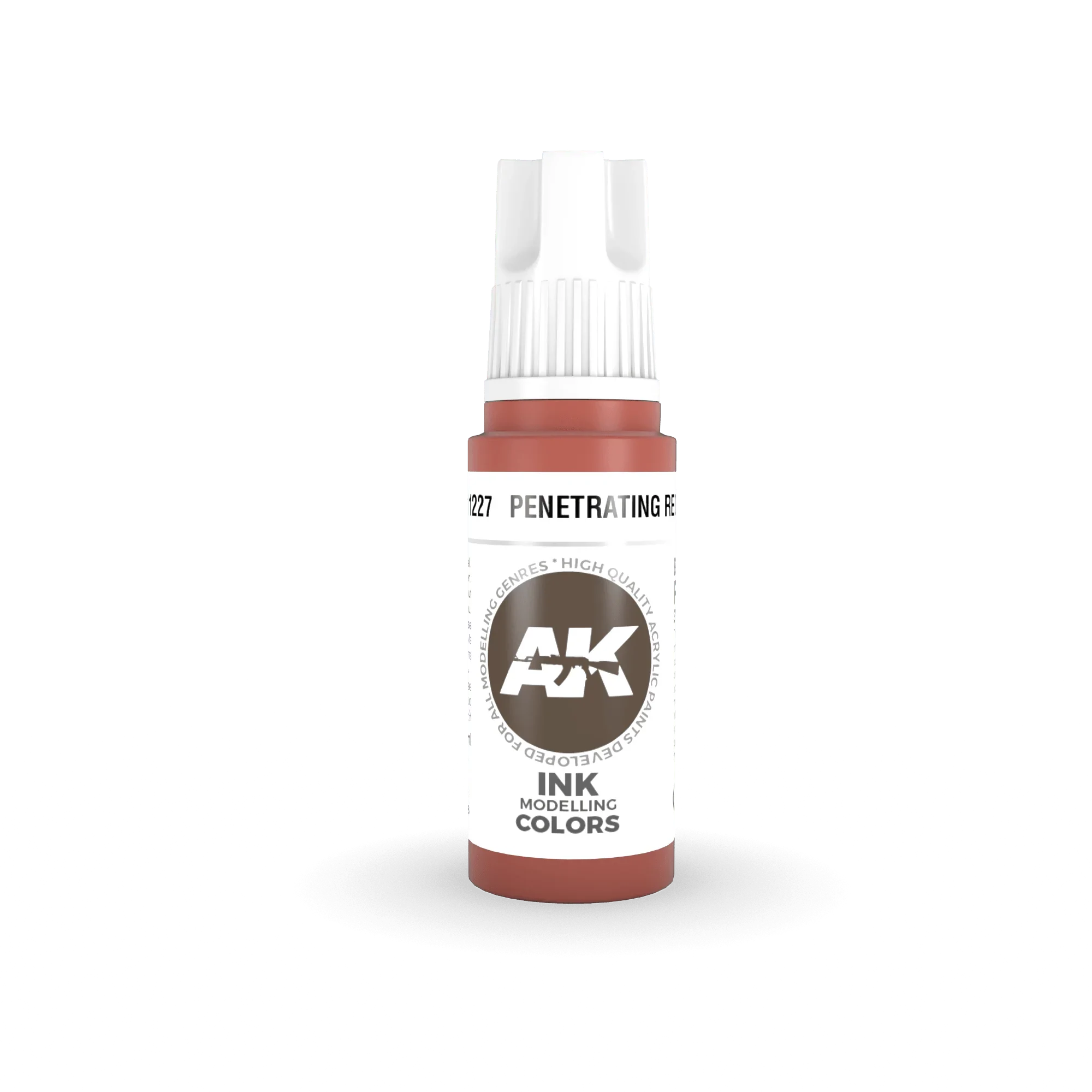 AK Interactive AK11227 3G Penetrating Red Ink Acrylic Paint 17ml - A-Z Toy Hobby