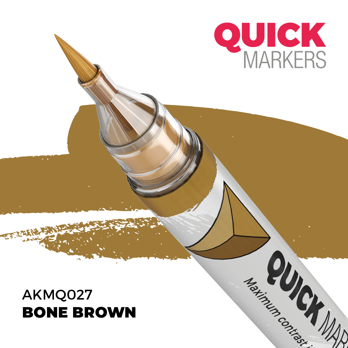 AK Interactive AKMQ027 Quick Markers Bone Brown