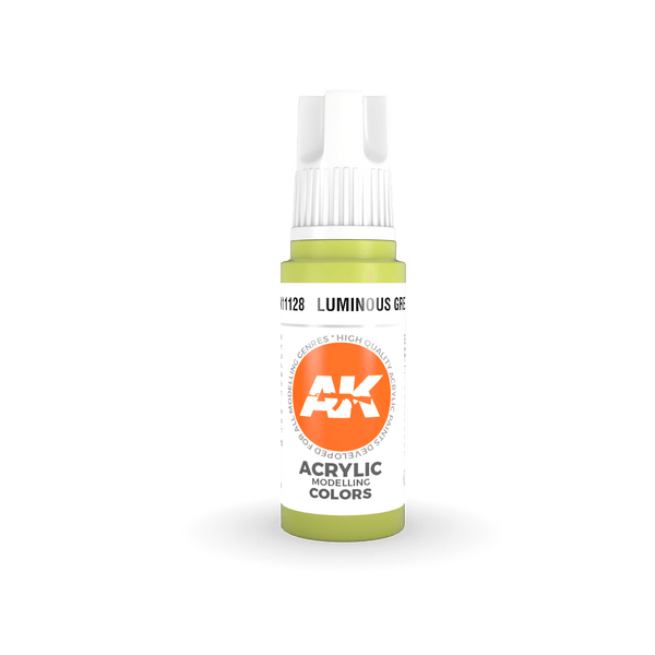 AK Interactive AK11128 3G Luminous Green Acrylic Paint 17ml - A-Z Toy Hobby