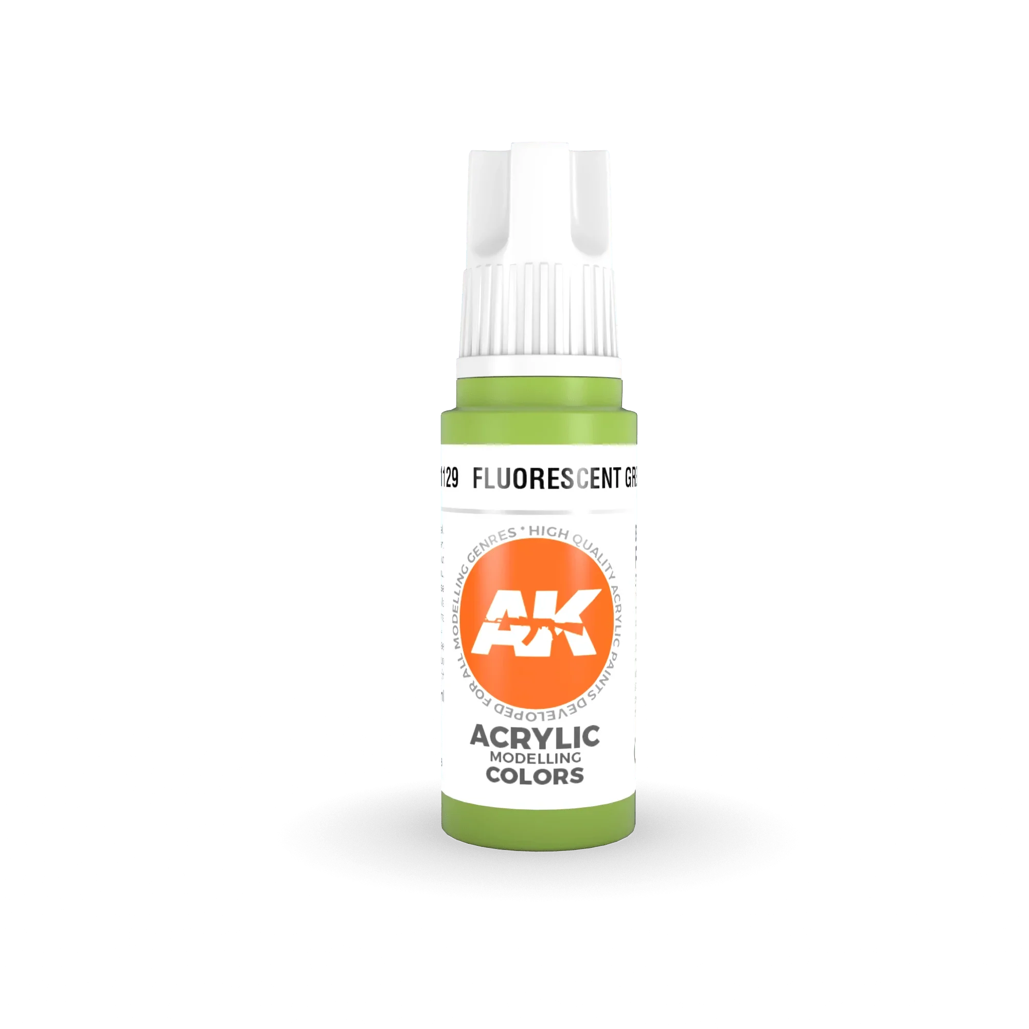 AK Interactive AK11129 3G Fluorescent Green Acrylic Paint 17ml - A-Z Toy Hobby