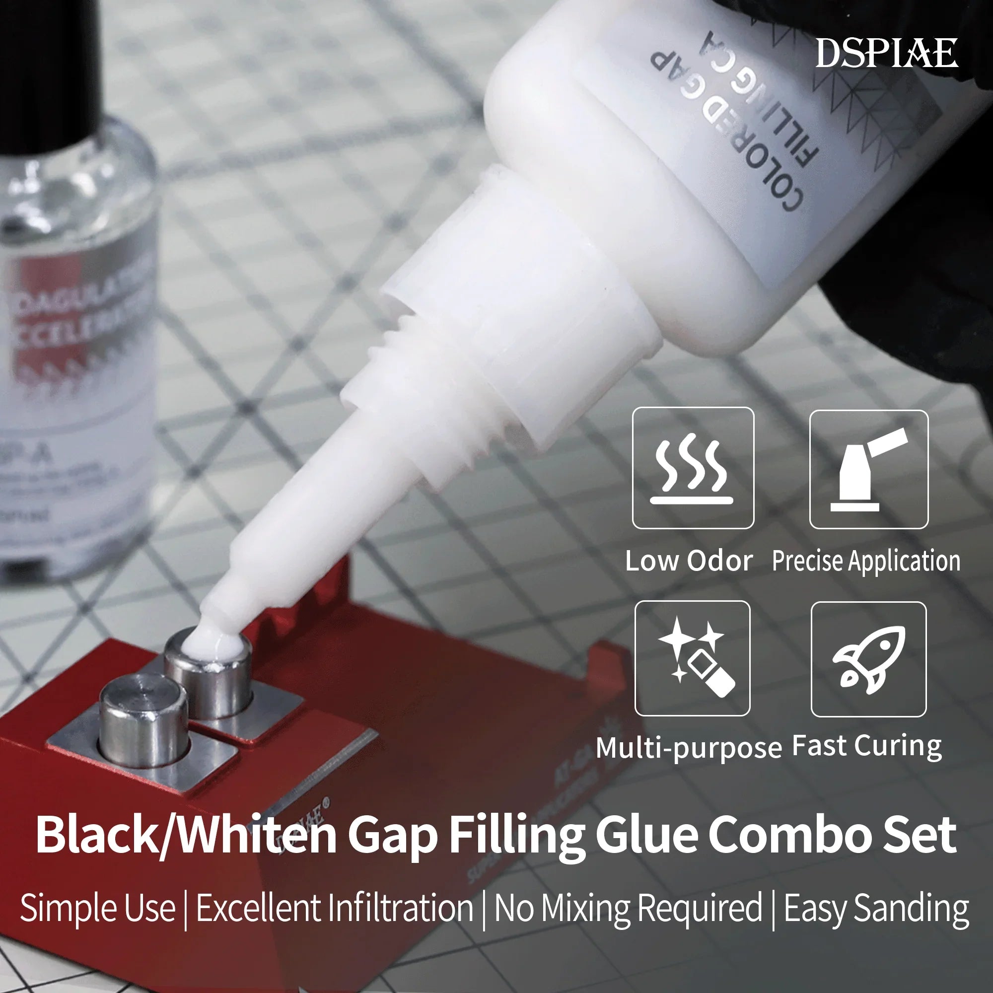 DSPIAE Colored Gap Filling CA (White) BP-02 - A-Z Toy Hobby