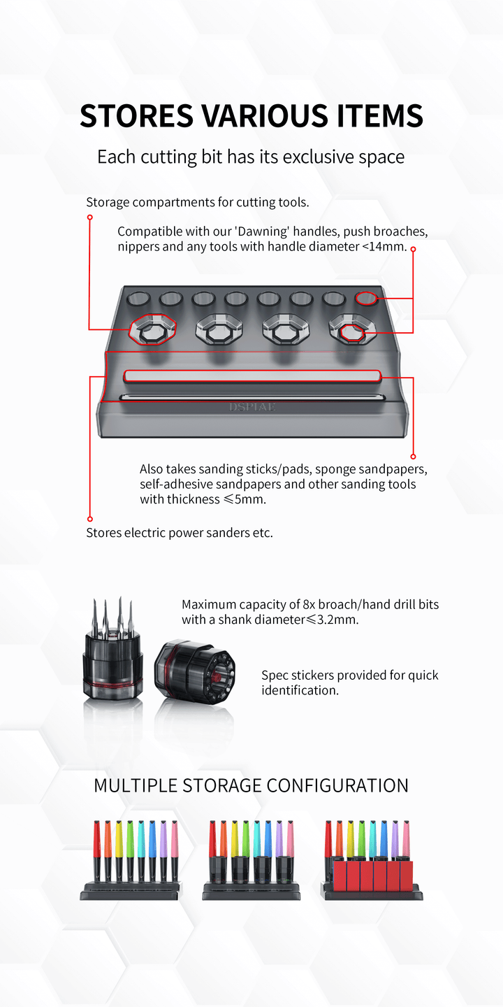 DSPIAE Tool Stand and Storage Compartments PT-R/PR - A-Z Toy Hobby
