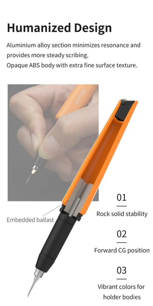 DSPIAE Wing Tungsten Steel Push Broach Chisel Holder PT-TH PRO - A-Z Toy Hobby