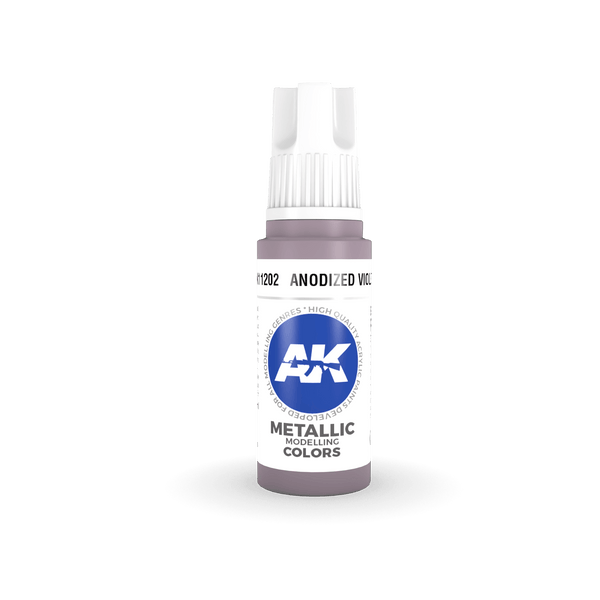 AK Interactive AK11202 3G Anodized Violet Acrylic Paint 17ml - A-Z Toy Hobby