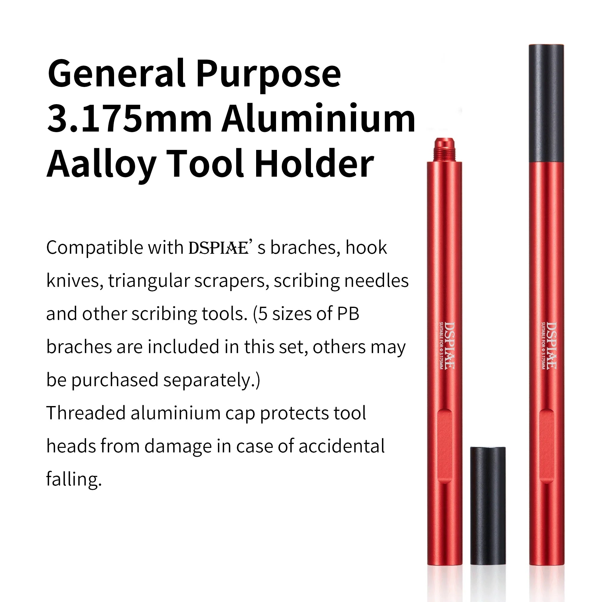 DSPIAE Push Broach Chisel Combination Set for Scribing CS-PB01 - A-Z Toy Hobby