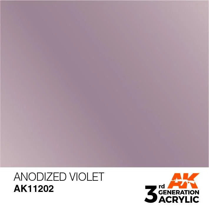 AK Interactive AK11202 3G Anodized Violet Acrylic Paint 17ml - A-Z Toy Hobby