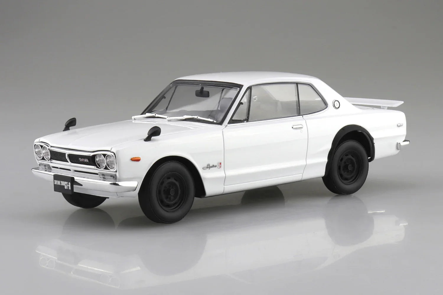 Aoshima Snap Kit 01-WH PGC10 Skyline HT 2000GT-R 1971 White 1/24 Model Kit - A-Z Toy Hobby