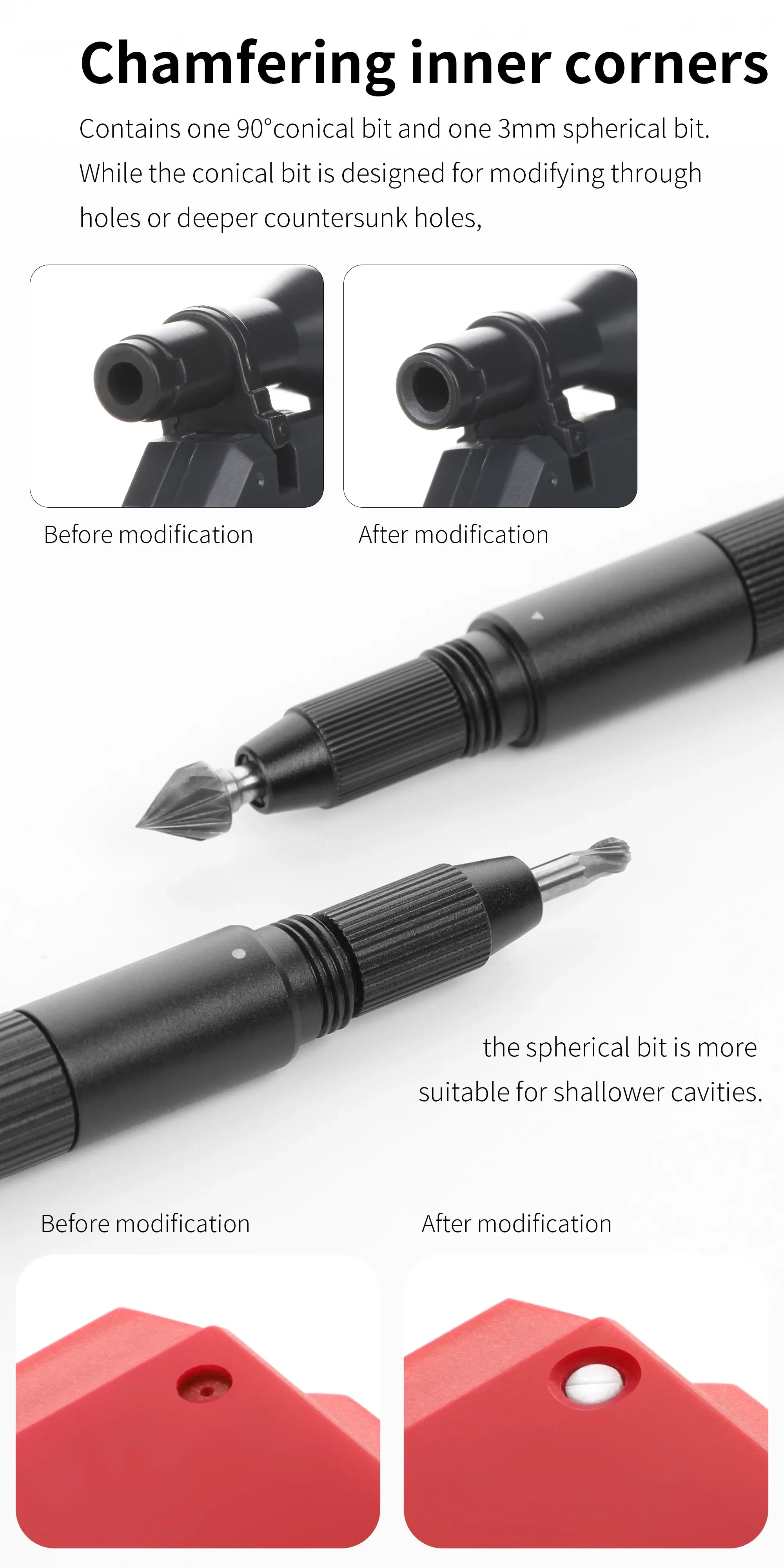 DSPIAE Plastic Chamfering Tool AT-CT - A-Z Toy Hobby