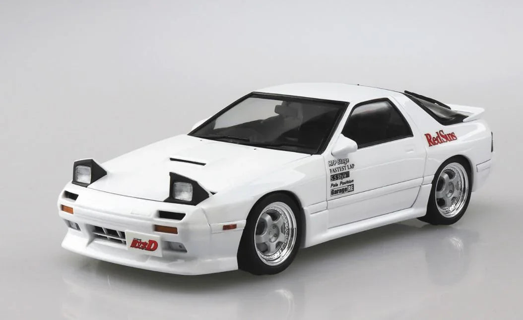 Aoshima 05958 Initial D Takahashi Ryosuke FC3S RX-7 1/24 Model Kit - A-Z Toy Hobby