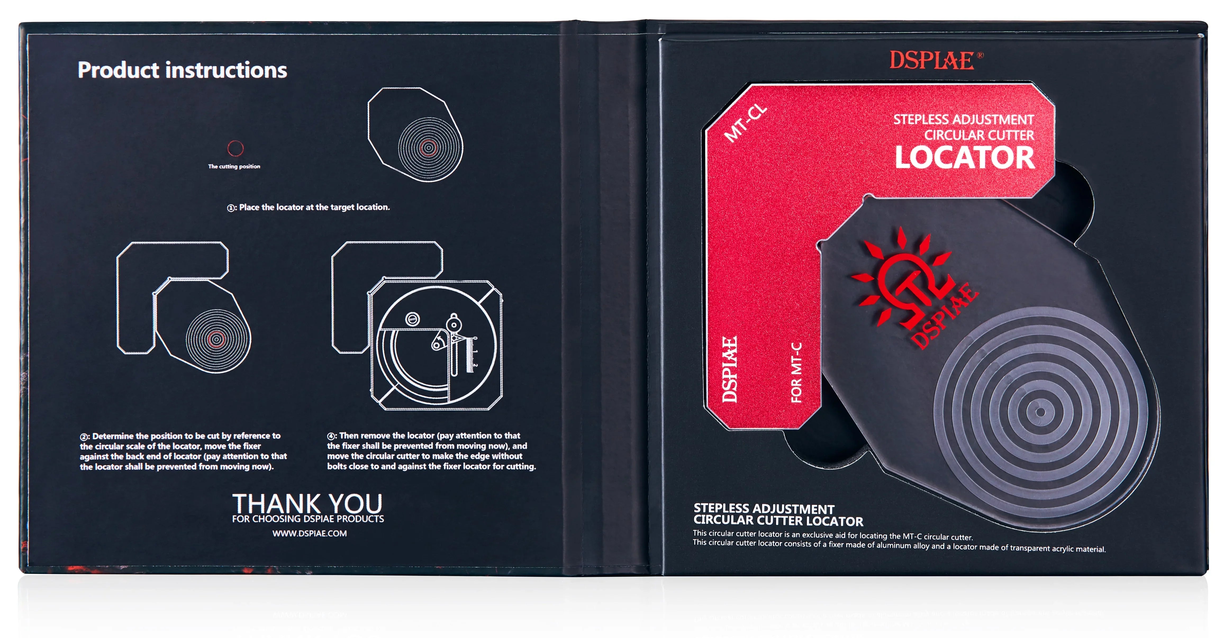 DSPIAE Stepless Adjustment Circular Cutter Locator MT-CL - A-Z Toy Hobby