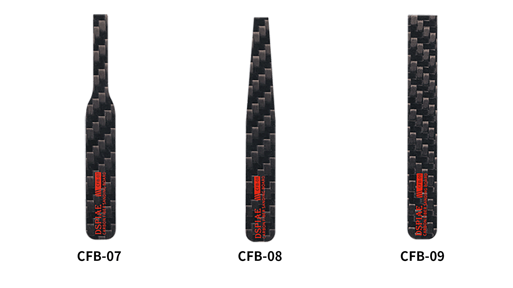DSPIAE Irregular Carbon Fiber Sanding Stick CFB-S03 (3pcs) - A-Z Toy Hobby